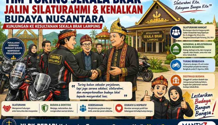 Tim Turing Sekala Brak Jalin Silaturahmi dan Kenalkan Budaya Nusantara Melalui Kunjungan ke Kesultanan Sekala Brak Lampung