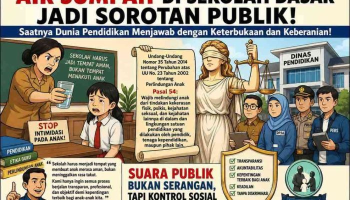 Air Sumpah Di Sekolah Dasar Jadi Sorotan, Pertanyaan Publik Menguat: Sudah Saatnya Dunia Pendidikan Menjawab Dengan Keterbukaan Dan Keberanian
