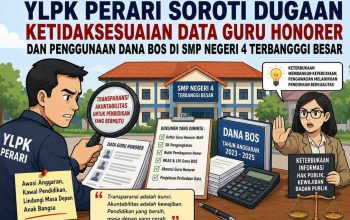 YLPK PERARI Soroti Dugaan Ketidaksesuaian Data Guru Honorer dan Dana BOS, Minta SMP Negeri 4 Terbanggi Besar Buka Dokumen Resmi