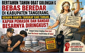 Miris! Obat Golongan G Tetap Tegak Berdiri Bertahun Tahun Di Kabupaten Tangerang Walau Banyak Kaki Tangan Tertangkap