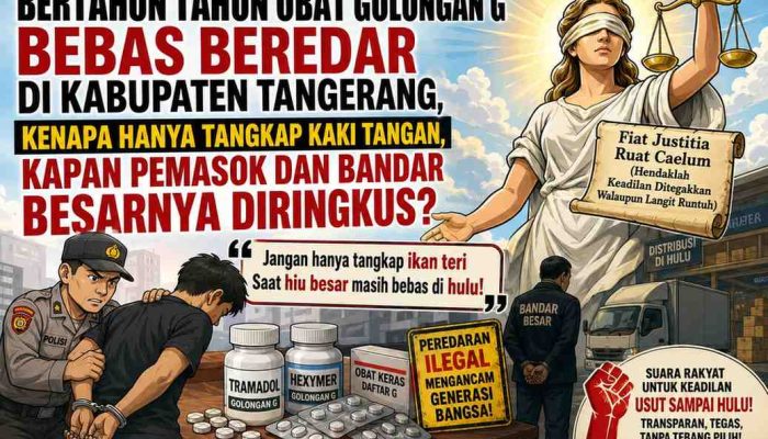 Miris! Obat Golongan G Tetap Tegak Berdiri Bertahun Tahun Di Kabupaten Tangerang Walau Banyak Kaki Tangan Tertangkap