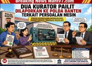 Dua Kurator Pailit Dilaporkan ke Polda Banten Terkait Persoalan Mesin