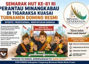 Semarak HUT Ke-81 RI di Tigaraksa, Perantau Minangkabau Borong Juara Domino, Buktikan Sportivitas, Strategi, dan Persaudaraan di Tanah Rantau Tangerang