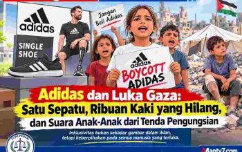 Adidas Bicara Satu Sepatu, Gaza Kehilangan Ribuan Kaki: Ketika Iklan Inklusivitas Berhadapan dengan Luka Anak-Anak Korban Perang