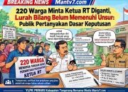 220 Warga Minta Ketua RT Diganti, Lurah Bilang Belum Memenuhi Unsur: Publik Pertanyakan Dasar Keputusan