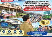 Spanduk Warga Bersuara, Pasar Masih Mangkrak, Sampah Fly Over Masih Menumpuk, Gedung Bersama Keagamaan Semrawut, Sudah Sejauh Mana Kinerja Pemerintahan Balaraja?