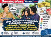 Etiskah Pejabat Mengakhiri Konfirmasi Wartawan dengan Jawaban “No Comment”? Apalagi Seorang Sekda Pemkab Tangerang!