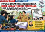 Bedakan Tupoksi dengan Prestasi, Jangan Sulap Kewajiban Menjadi Pencitraan, Media Harus Kritis, Rakyat Menunggu Bukti Kerja Nyata