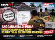Anggaran Rp8,29 Miliar untuk Pendampingan Hukum Belanja Tanah di Kabupaten Tangerang Disorot, Dinas Perkim Koreksi Data RUP