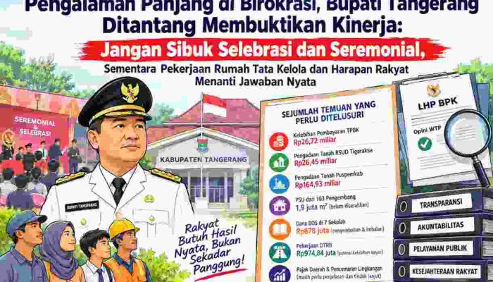 Pengalaman Panjang Bupati Tangerang Dipertanyakan: Jangan Jadikan Seremoni Panggung Keberhasilan, Saat Tata Kelola dan Harapan Rakyat Menuntut Pembuktian